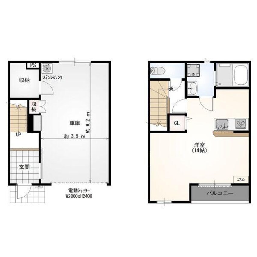 間取図 ガレージレガート