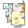 ヴィラーチェⅡ 1LDKの間取り