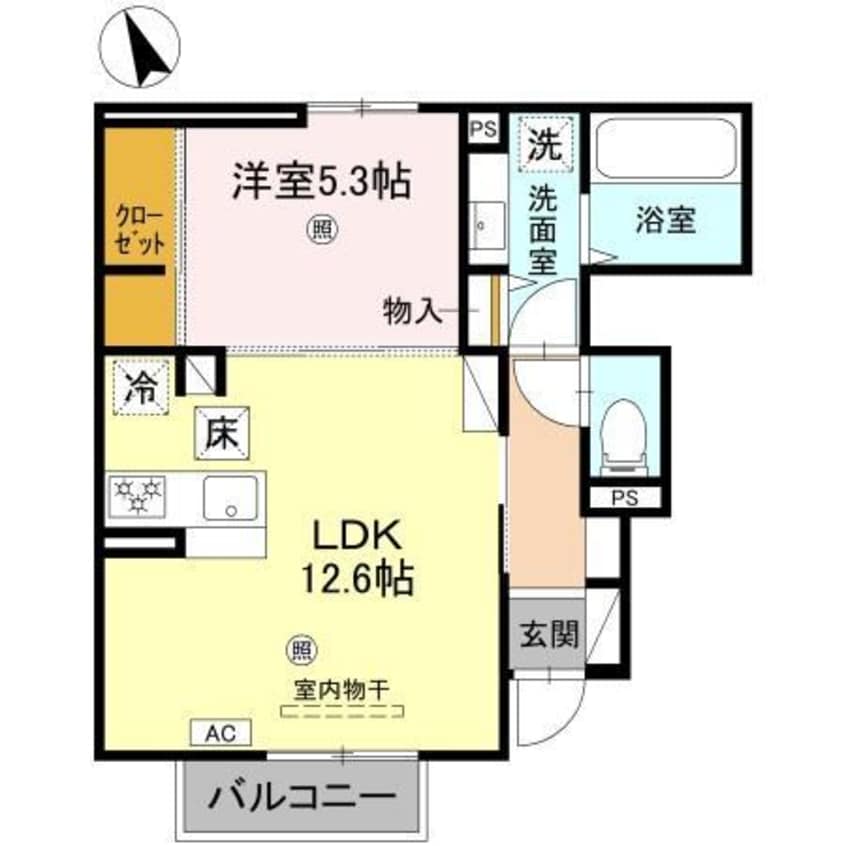 間取図 ヴィラーチェⅡ