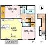 ヴィラーチェⅡ 2LDKの間取り
