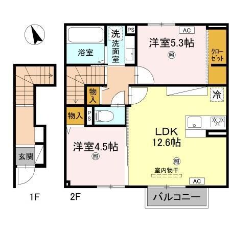 間取り図 ヴィラーチェⅡ