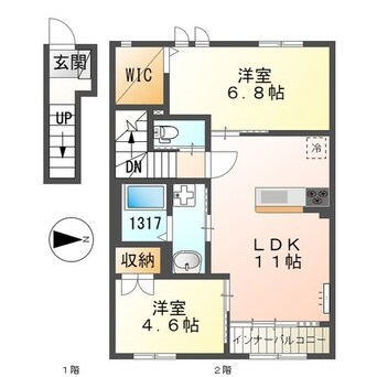 間取図 フェリーチェ今宿
