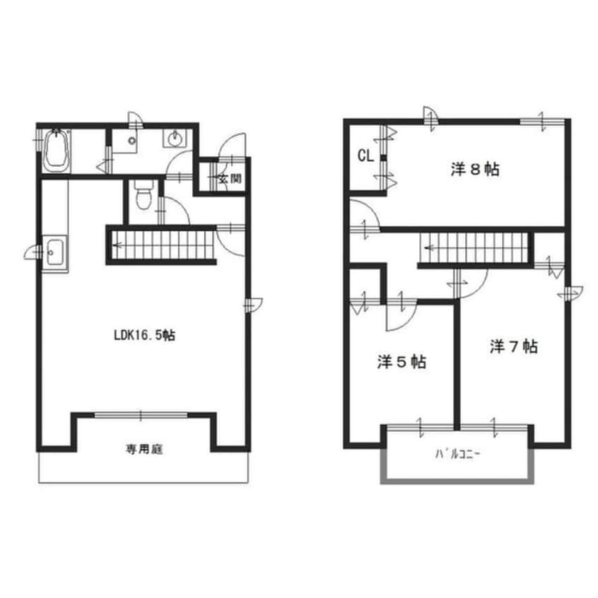 間取図 田寺借家A