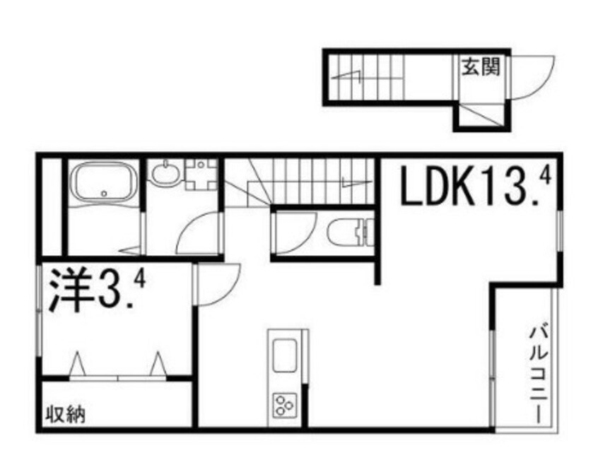 間取図 クリスタルハイツ土山
