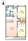 ファイン　グランディール 2LDKの間取り