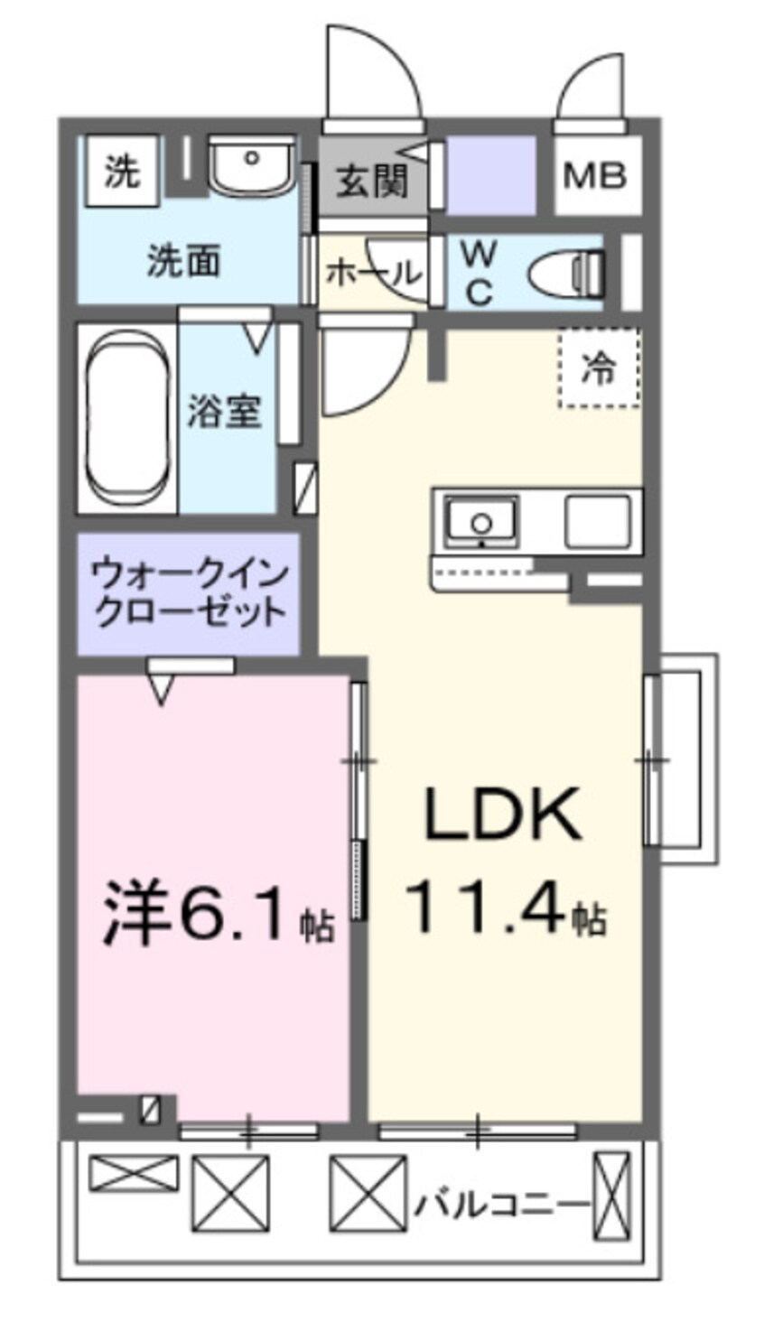 間取図 アルファポレールⅡ