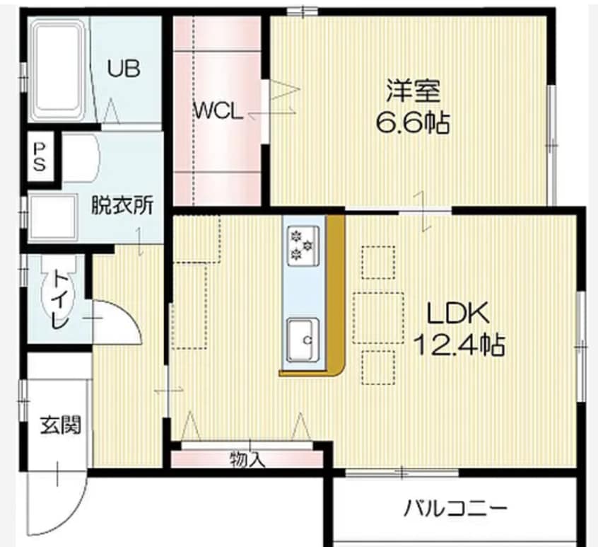 間取図 エレアージュ東姫路駅前Ⅱ