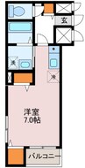 Clair市役所前 1Rの間取り