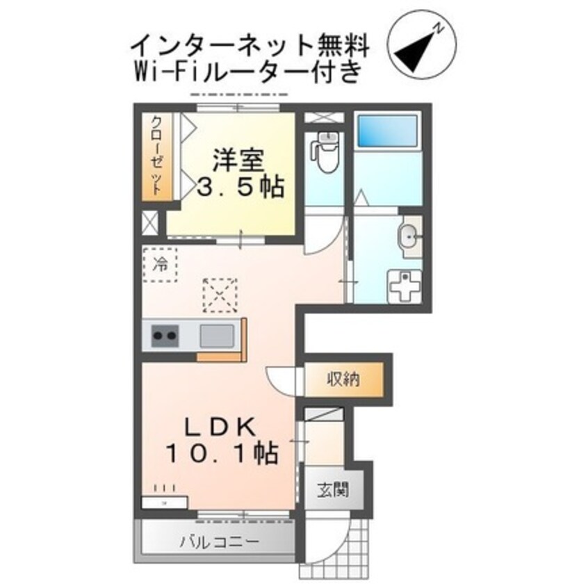 間取図 フィールドヴィレッジⅢ