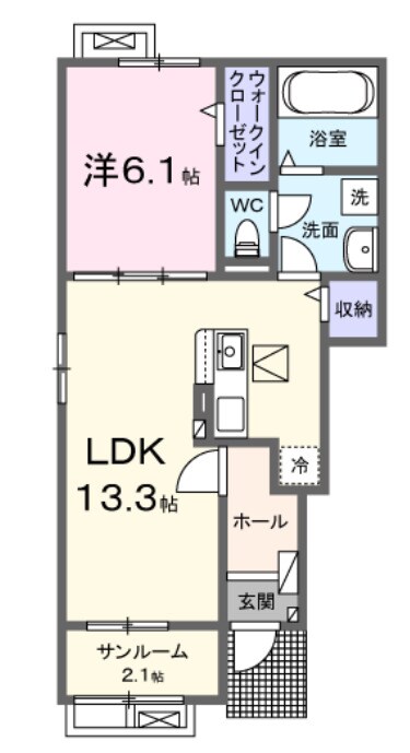 間取り図 サクラ・コート阿成