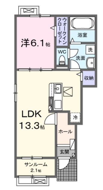 間取図 サクラ・コート阿成