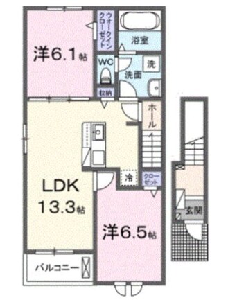 間取図 サクラ・コート阿成