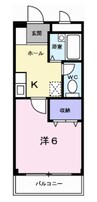 ロジュマン松嶋 1Kの間取り