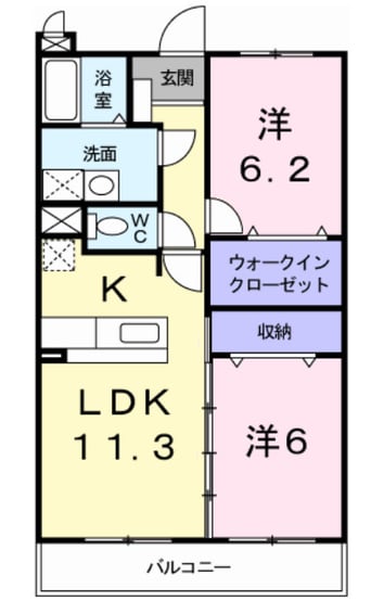 間取図 リバーサイドブライト