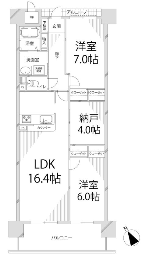 間取り図 キャッスルコート東雲