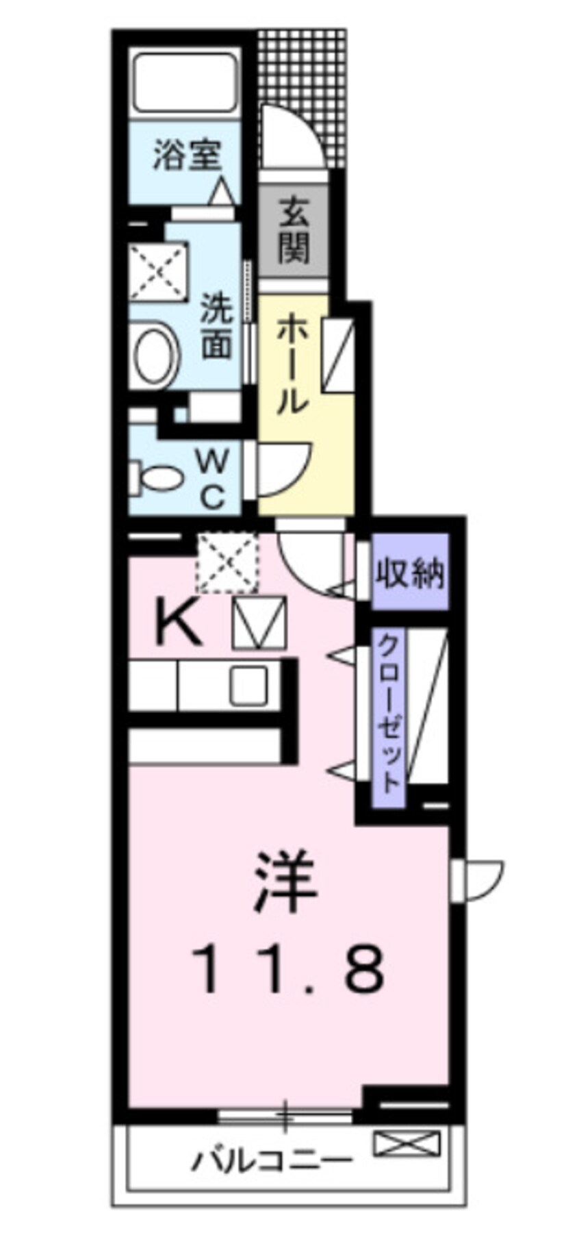 間取図 パティオ中島Ⅱ