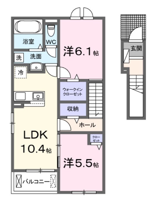 間取り図 プロスペリテⅣ Ｂ棟