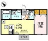 セジュールリアン 1LDKの間取り