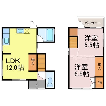 間取図 的形町戸建
