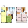四郷町見野戸建 4LDKの間取り