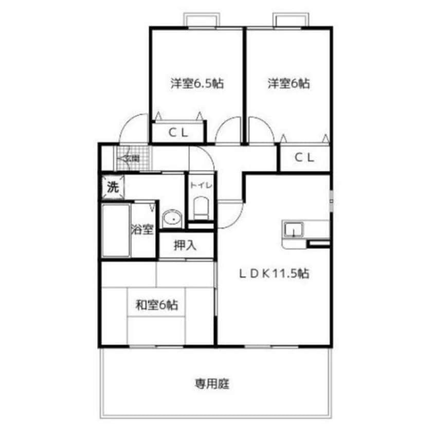 間取図 ジュネスコート清水