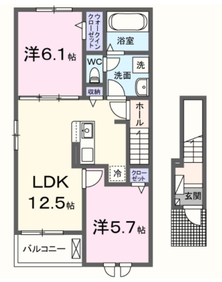 間取図 カミーノクラントーノ　ウーノ