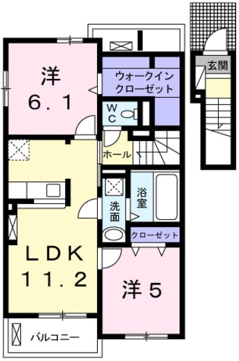 間取図 エアリーⅠ