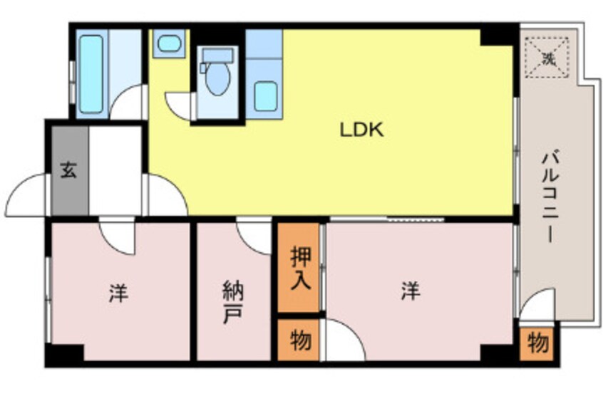 間取図 グローバル御国マンション