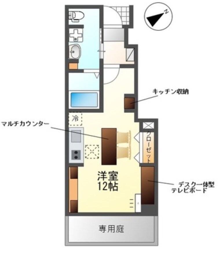 間取り図 米田町平津新築アパート