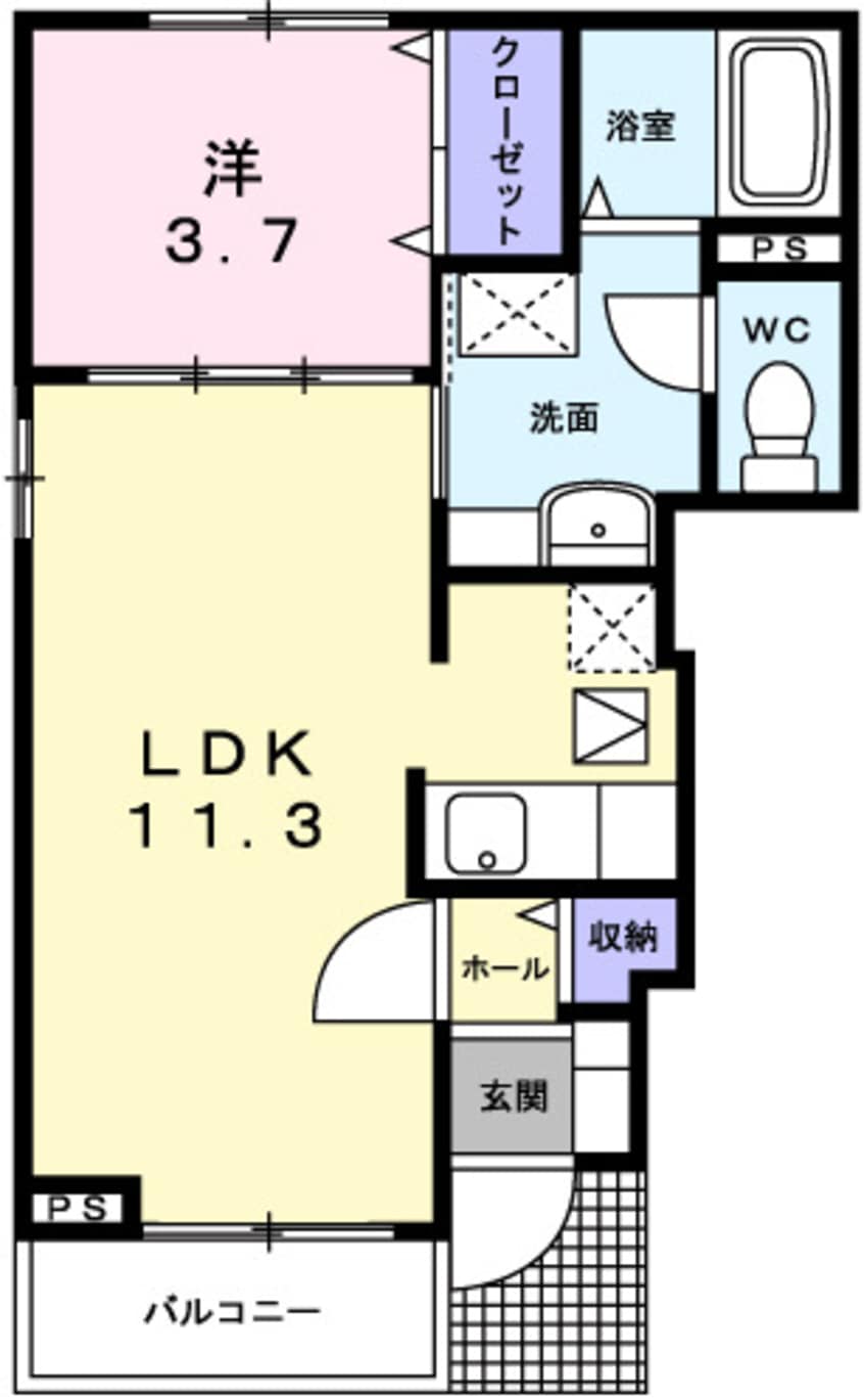間取図 クレイン フィールドⅡ