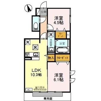 間取図 エソラソレーユ田寺東