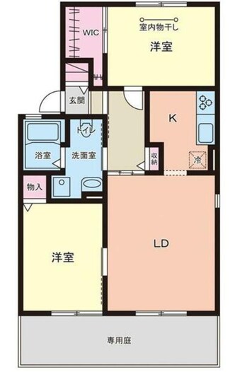 間取図 サンパティック田寺B棟