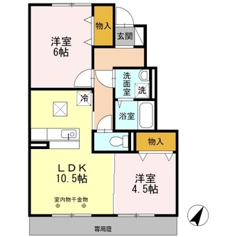 間取図 ソレイユ東阿保