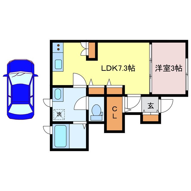間取り図 モスフロックス御着