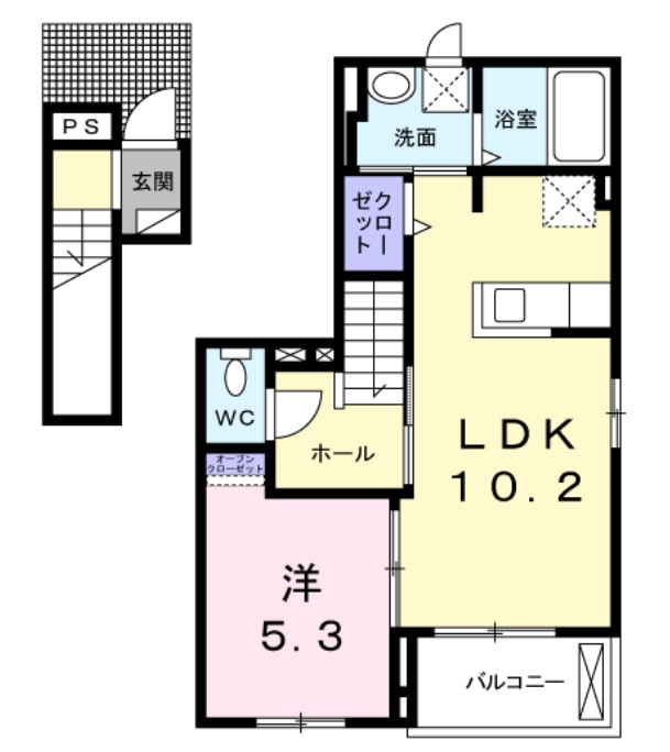 間取り図 ビレッヂ飯田Ⅱ