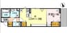 D-Place安田 1LDKの間取り
