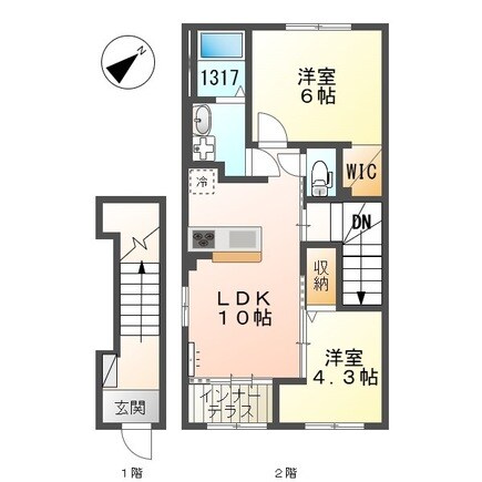 間取り図 高砂町木曽町新築アパート