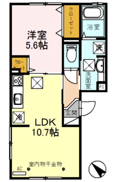 間取り図 ラフィーネ亀山