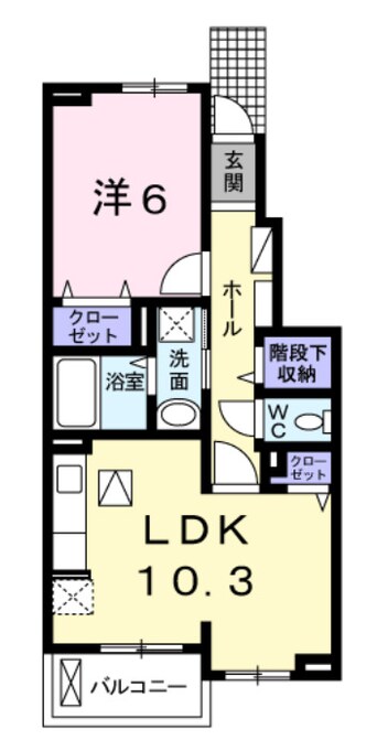 間取図 エスペランサ白国Ⅲ
