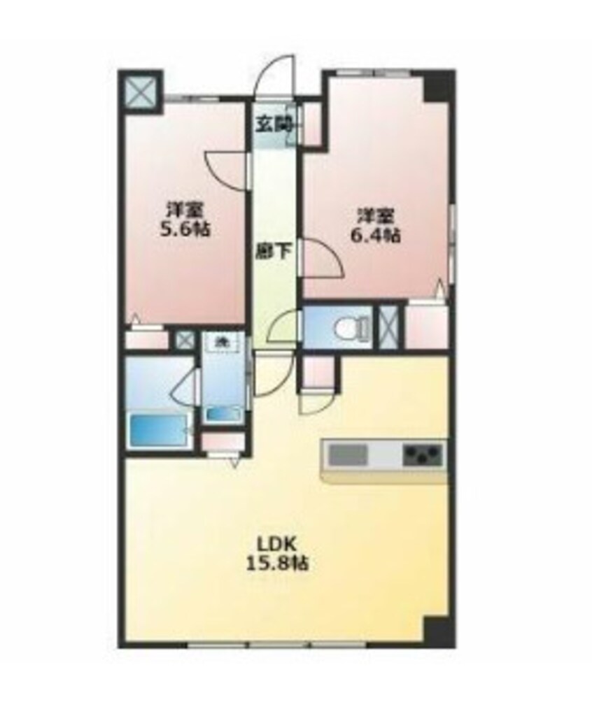 間取図 エスペーロ新在家