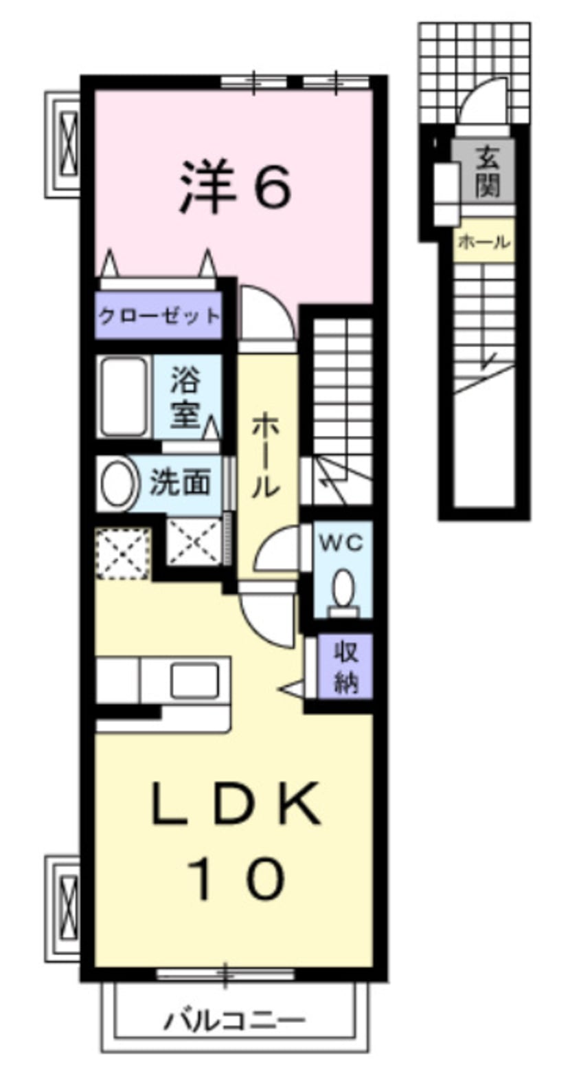 間取図 ラフレシールＨ