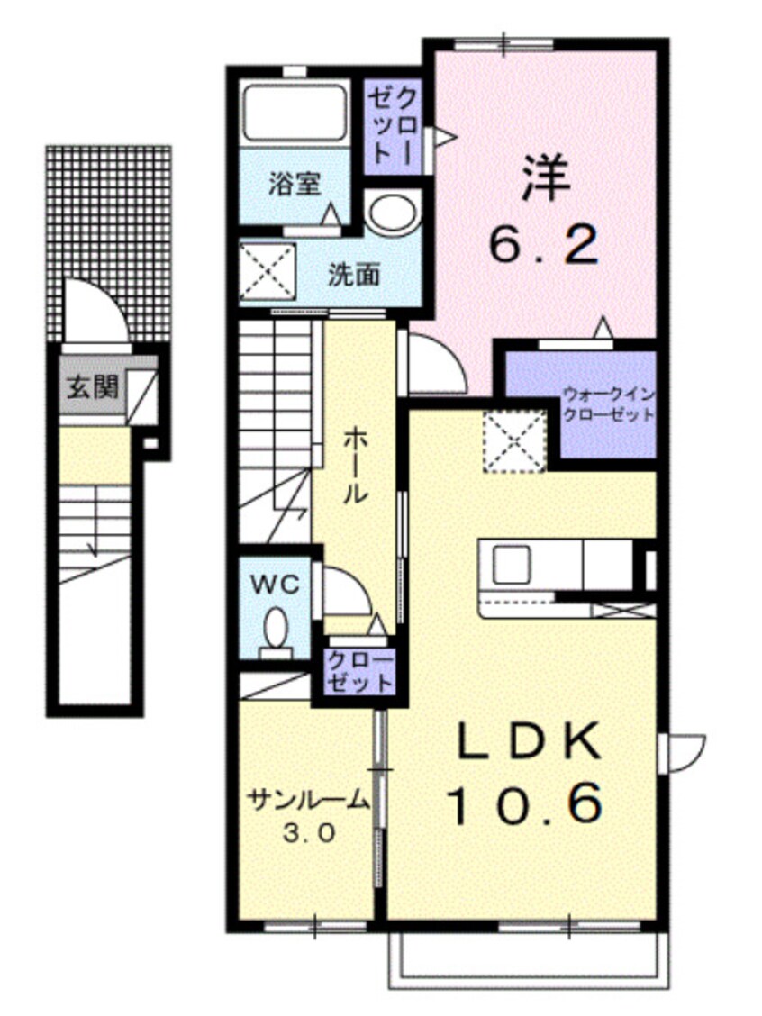 間取図 エスポアール姫路東