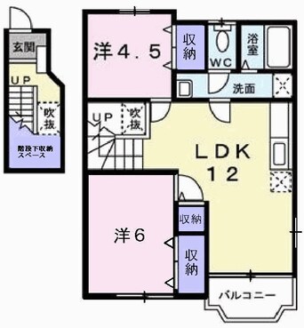 間取図 ヴァンヴェールA