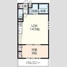 OAFLAT南車崎 1LDKの間取り