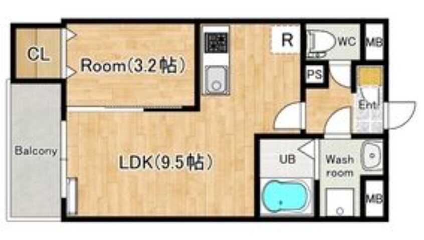 間取図 ジーメゾン飾磨恵美酒