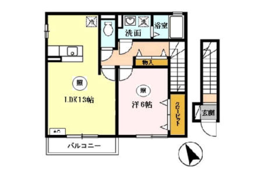 間取図 リバーサイド中野田