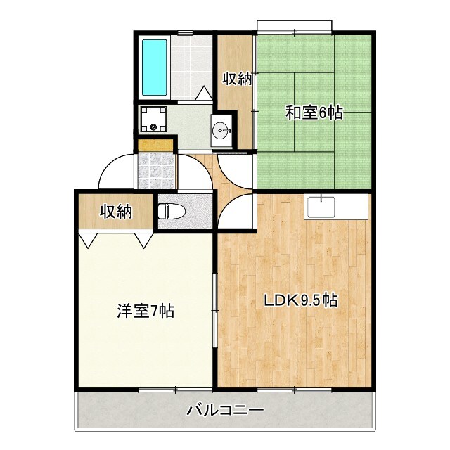 間取り図 ハイツリンデンバン