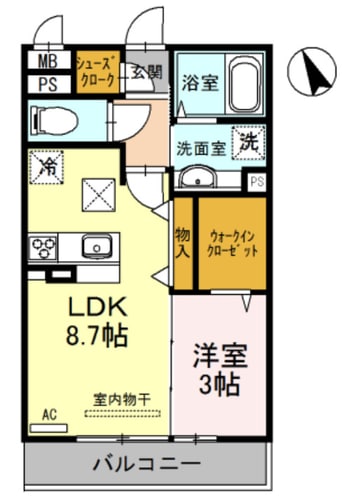 間取図 メゾンドールM