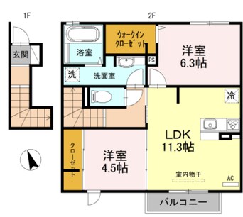 間取図 イーストパーク神主下