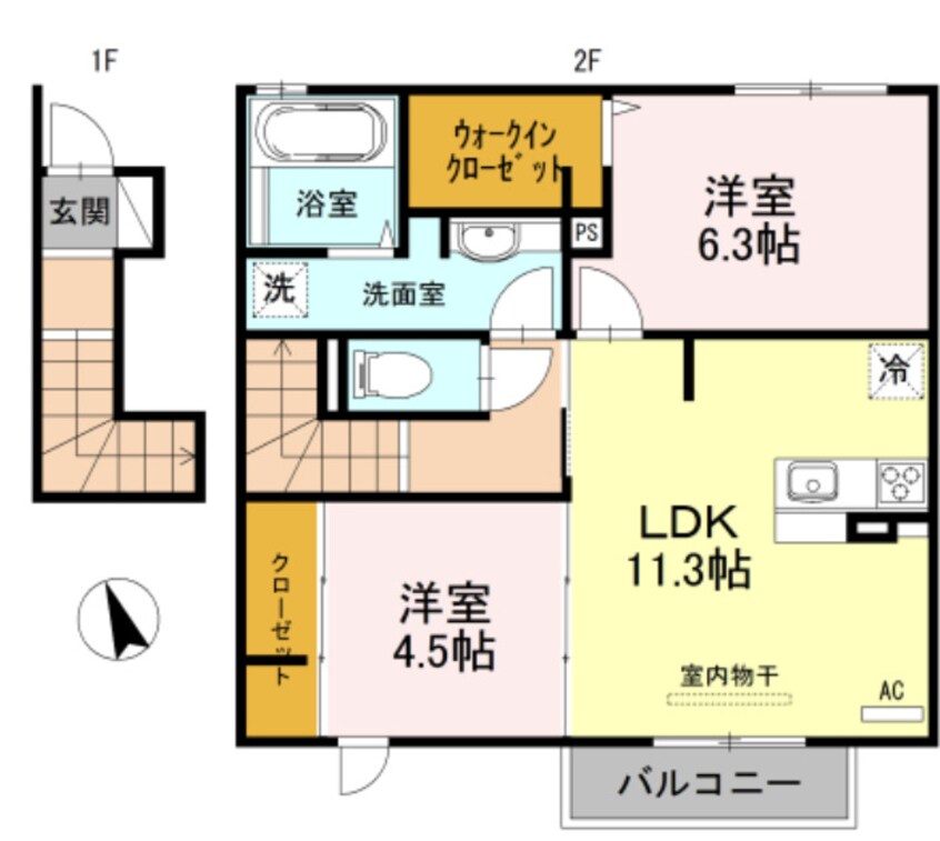 間取図 イーストパーク神主下